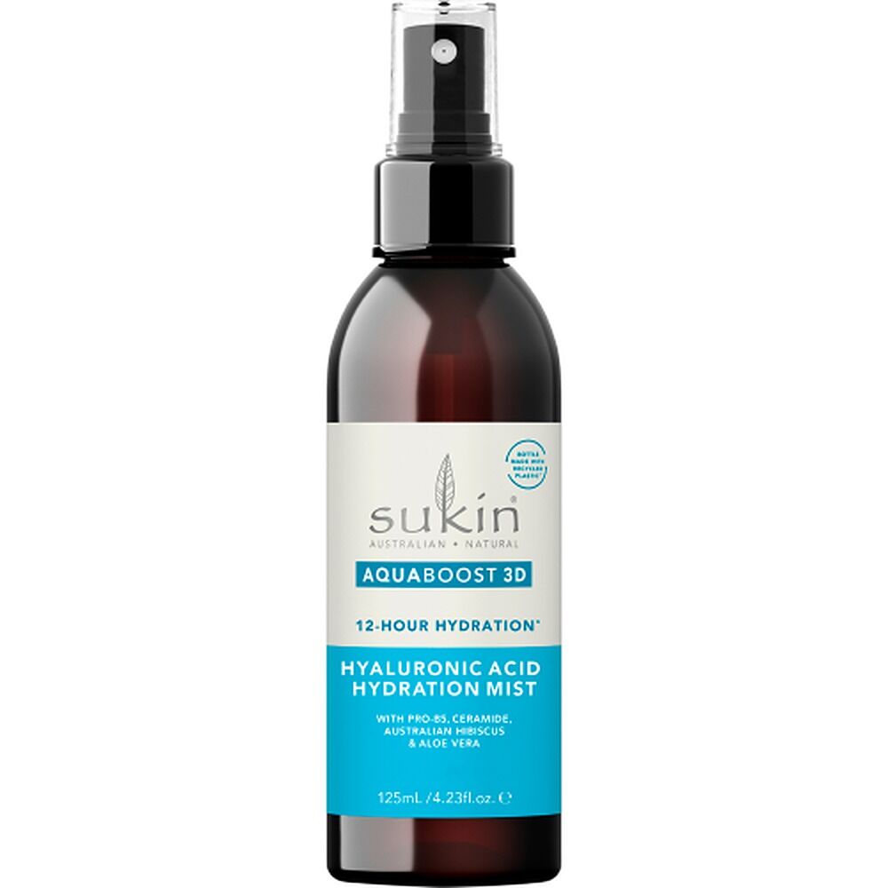 Sukin AquaBoost 3D Hyaluronic Acid Hydration Mist 125mL