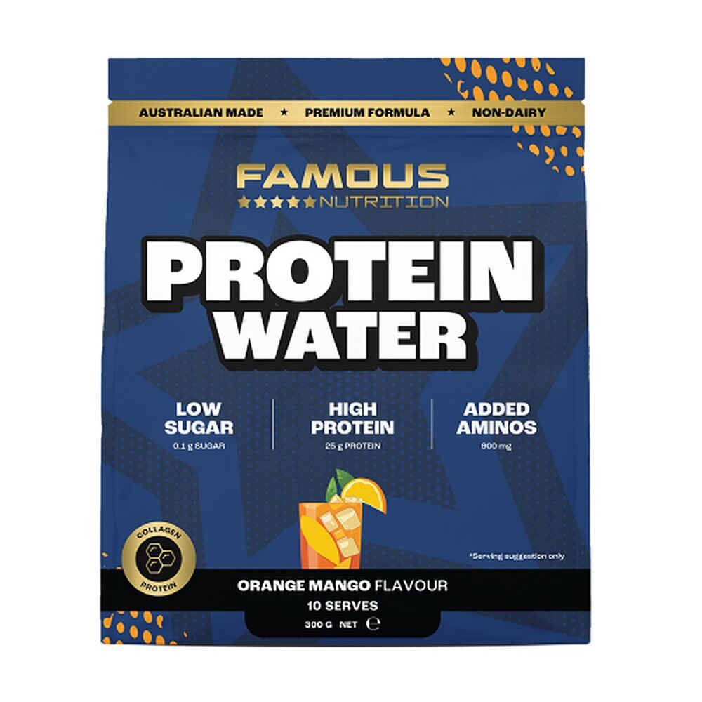 Famous Nutrition Collagen Protein Water Orange & Mango 300g