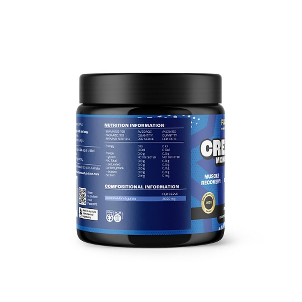 Famous Nutrition Creatine Monohydrate Powder Unflavoured 300g