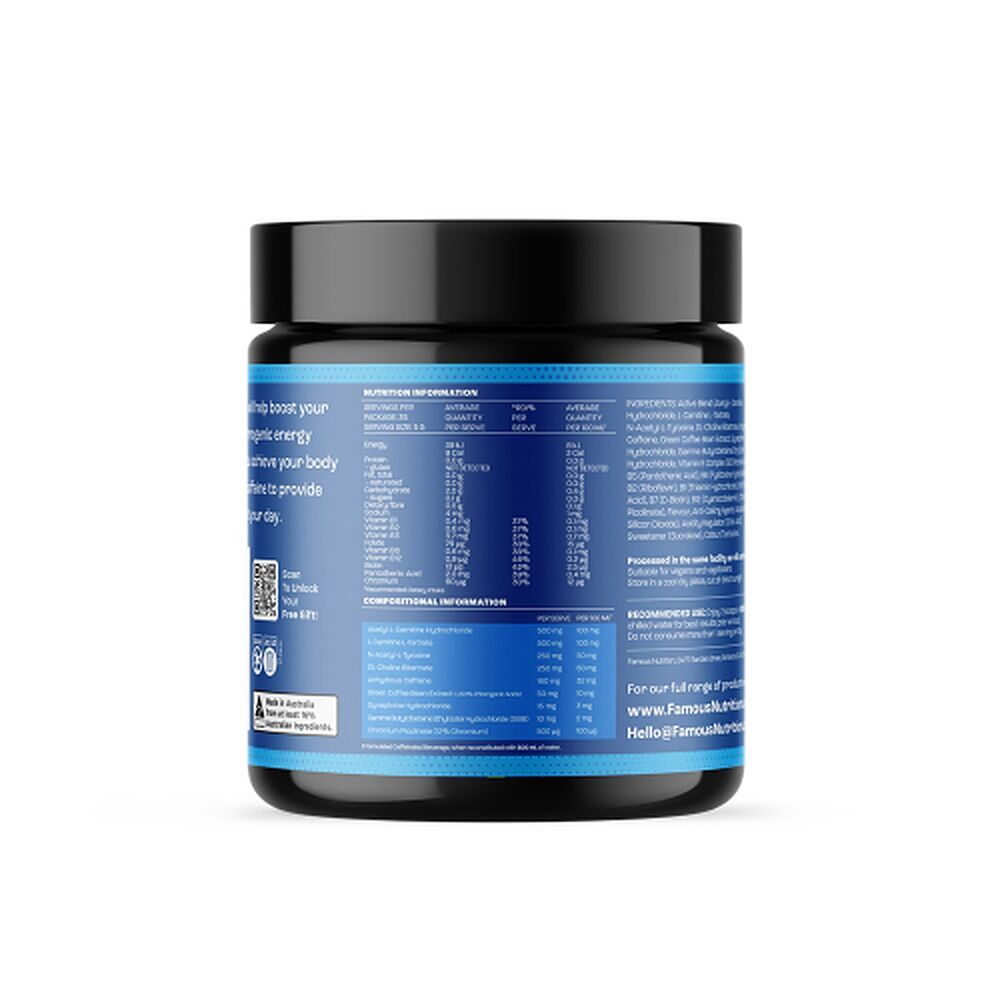 Famous Nutrition Shred Pre-Workout Pine Passion 175g