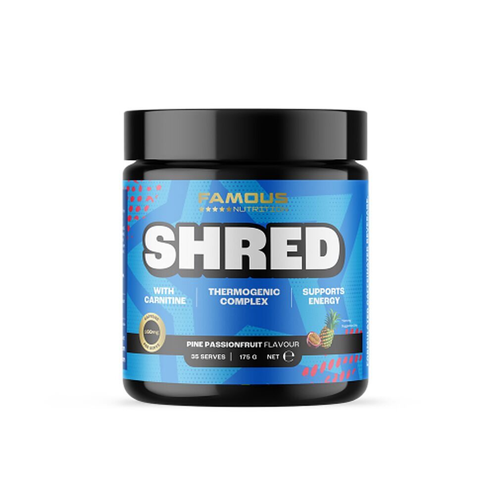 Famous Nutrition Shred Pre-Workout Pine Passion 175g