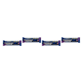 Famous Nutrition Creatine Protein Bar White Chocolate Raspberry 60g Bundle of 4