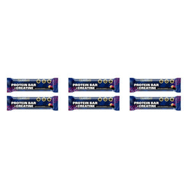 Famous Nutrition Creatine Protein Bar White Chocolate Raspberry 60g Bundle of 6