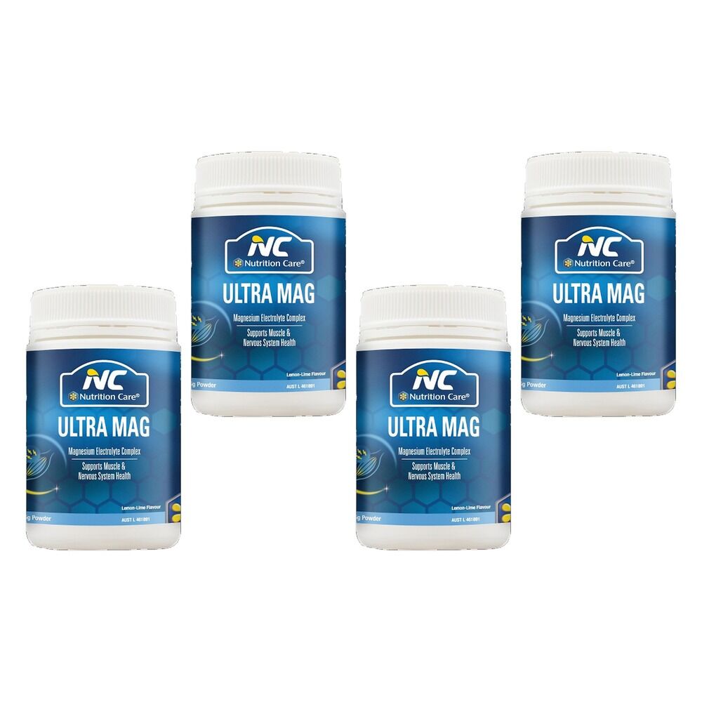 Nutrition Care Ultra Mag Lemon-Lime Flavour 165g Pack of 4