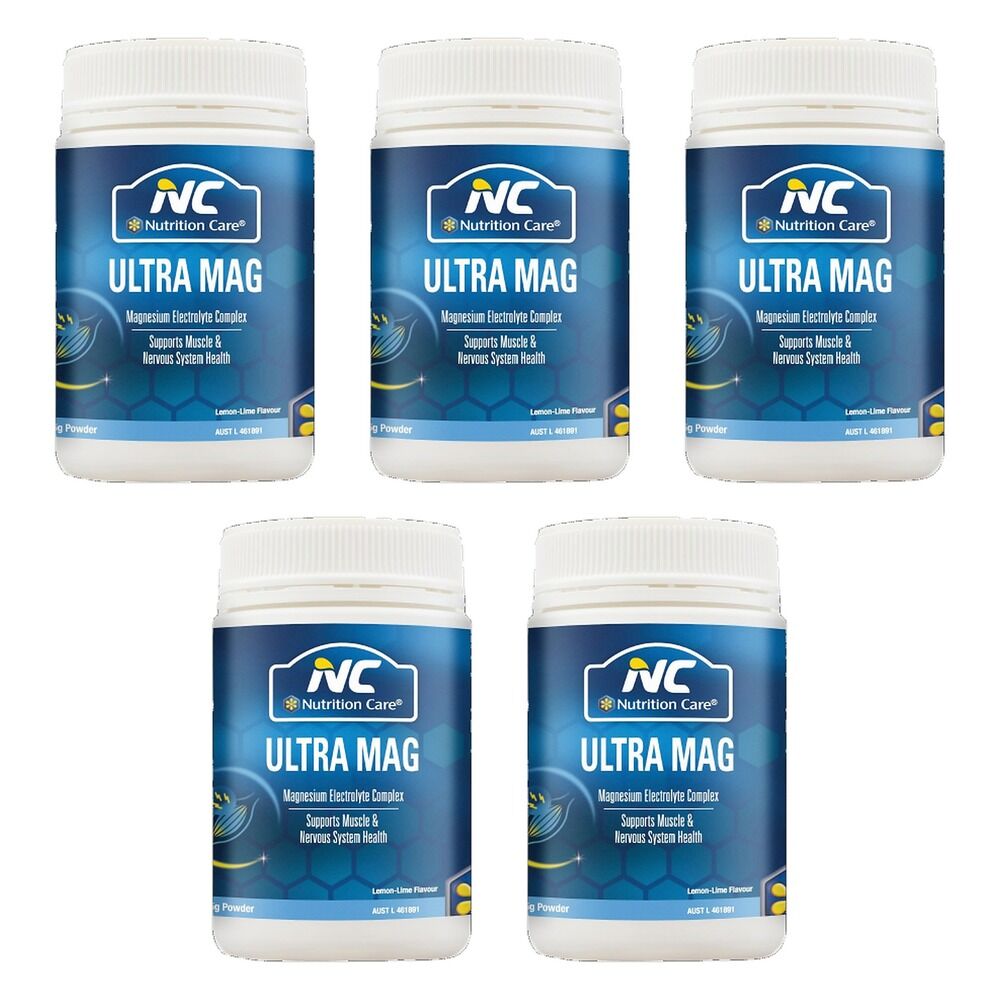 Nutrition Care Ultra Mag Lemon-Lime Flavour 165g Pack of 5