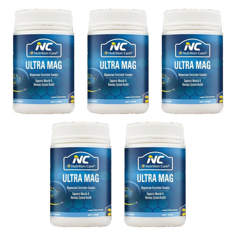 Nutrition Care Ultra Mag Lemon-Lime Flavour 165g Pack of 5