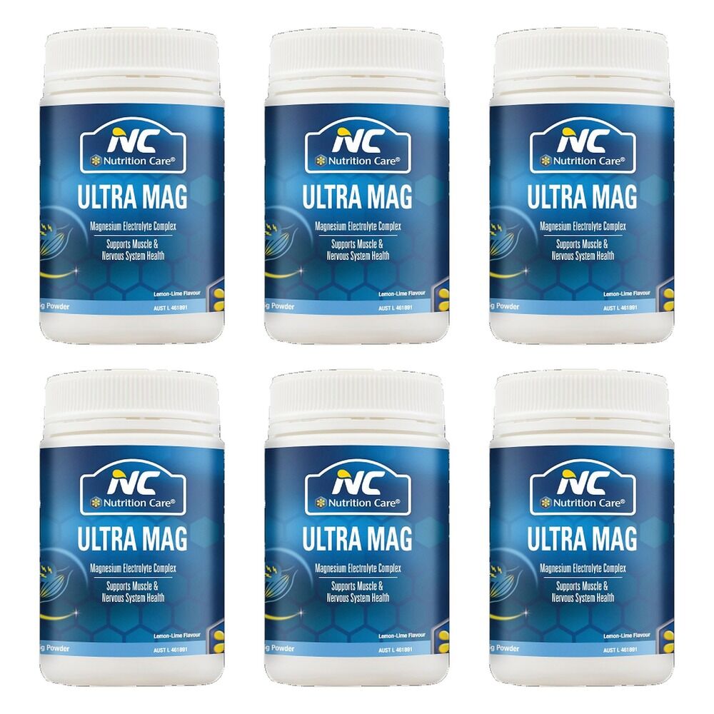 Nutrition Care Ultra Mag Lemon-Lime Flavour 165g Pack of 6