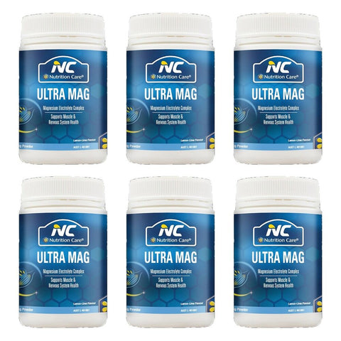 Nutrition Care Ultra Mag Lemon-Lime Flavour 165g Pack of 6
