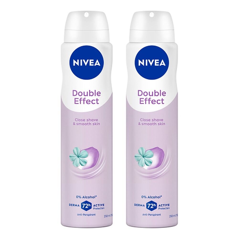 Nivea Double Effect 72H Anti-Perspirant 250mL Pack of 2