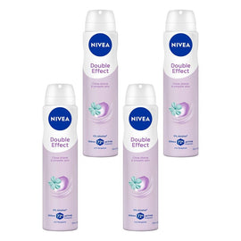 Nivea Double Effect 72H Anti-Perspirant 250mL Pack of 4