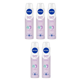 Nivea Double Effect 72H Anti-Perspirant 250mL Pack of 5