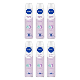 Nivea Double Effect 72H Anti-Perspirant 250mL Pack of 6