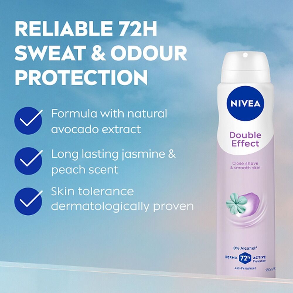Nivea Double Effect 72H Anti-Perspirant 250mL