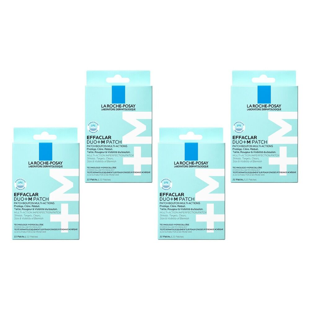 La Roche-Posay Effaclar Unspot Patches 22 Pack Bundle of 4