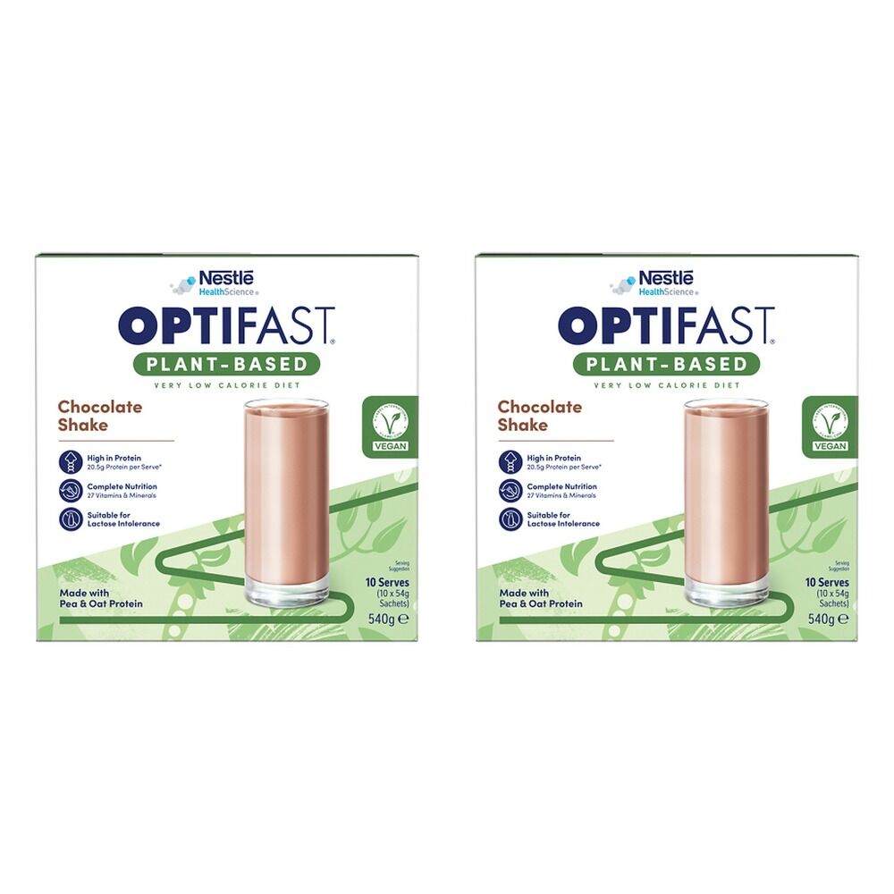 Optifast VLCD Plant-Based Chocolate Shake 10 x 54g Pack of 2