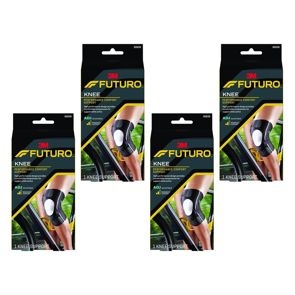 Futuro Performance Comfort Knee Support Adjustable Pack of 4