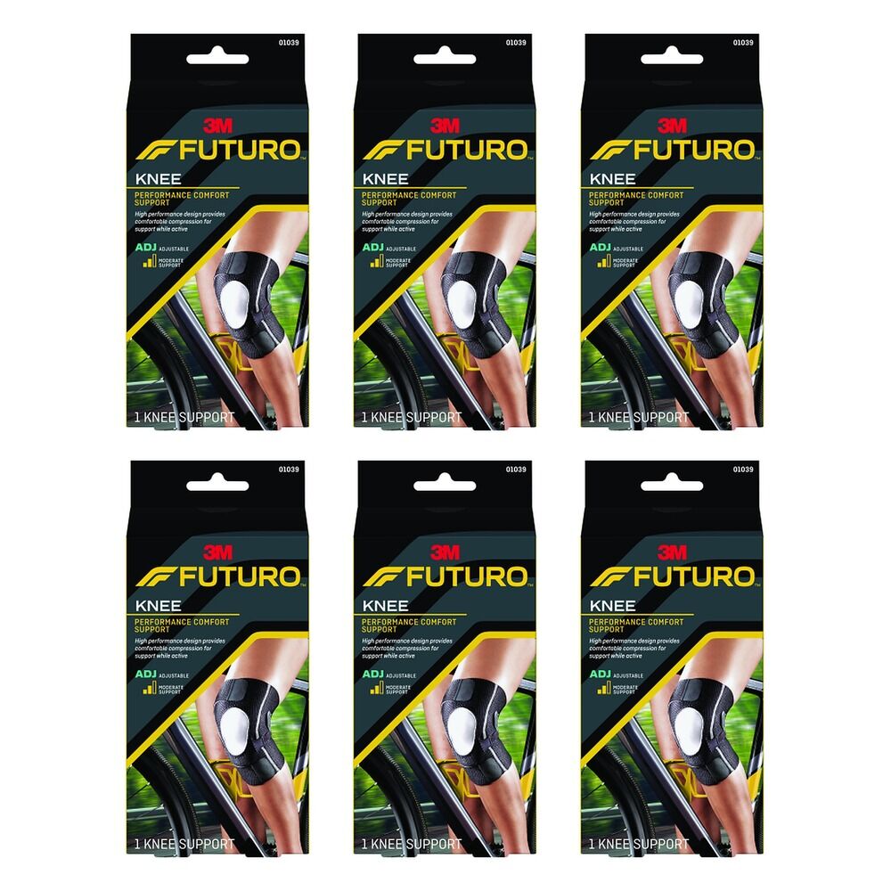 Futuro Performance Comfort Knee Support Adjustable Pack of 6