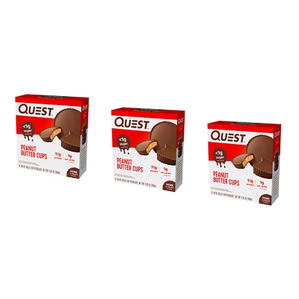 Quest Peanut Butter Cups 4 Pack Bundle of 3