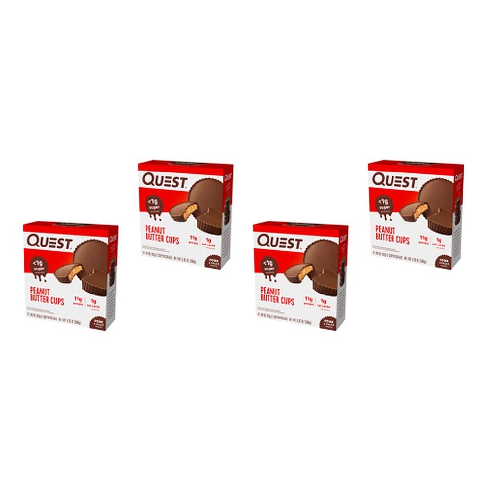 Quest Peanut Butter Cups 4 Pack Bundle of 4