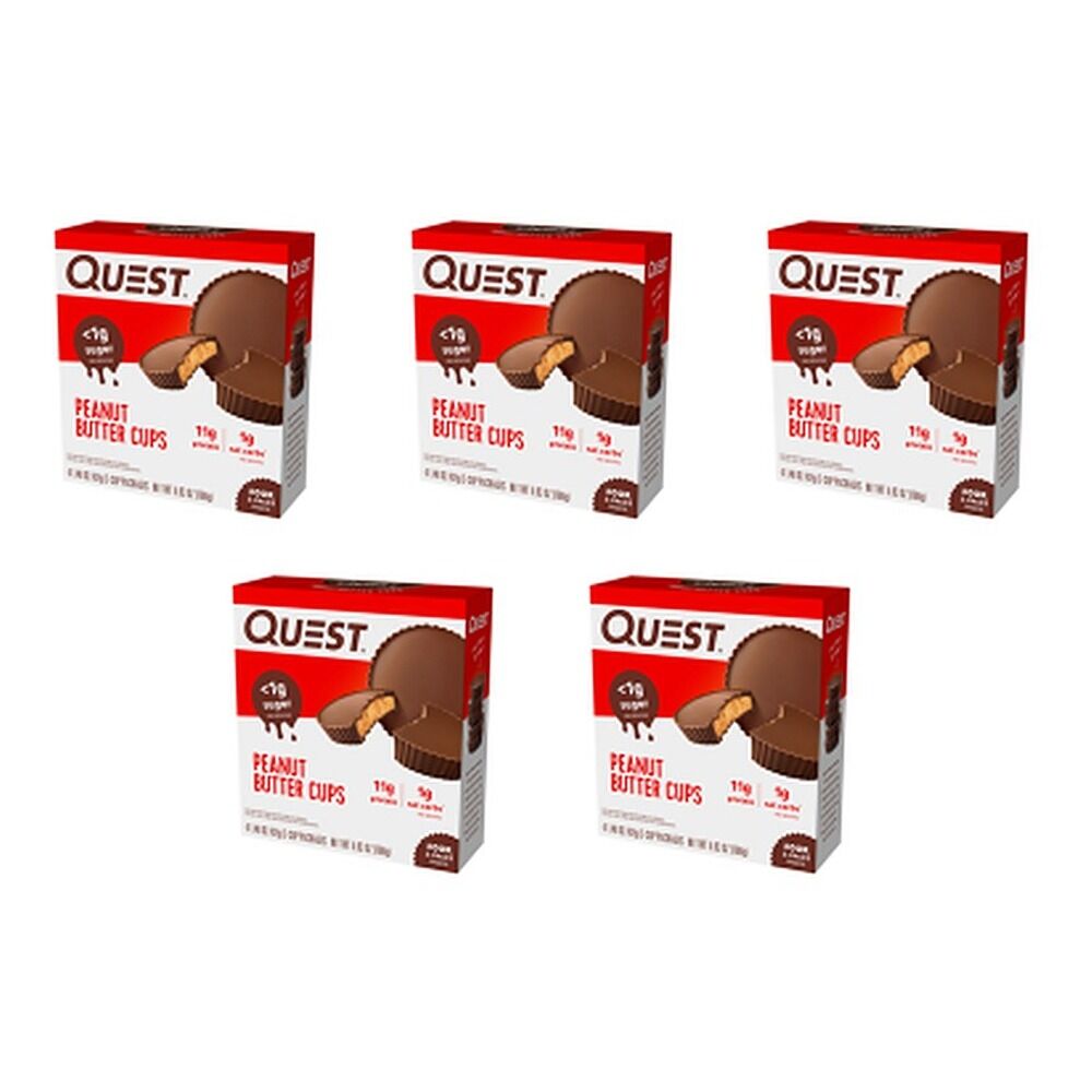 Quest Peanut Butter Cups 4 Pack Bundle of 5