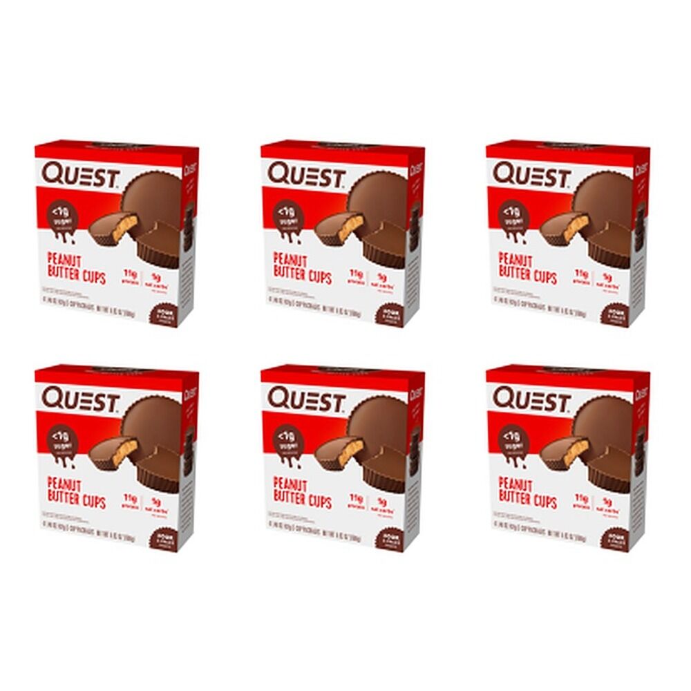 Quest Peanut Butter Cups 4 Pack Bundle of 6