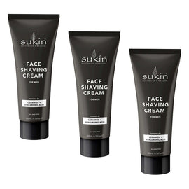Sukin Men's Shaving Cream 200mL x 6 Bundle of 3
