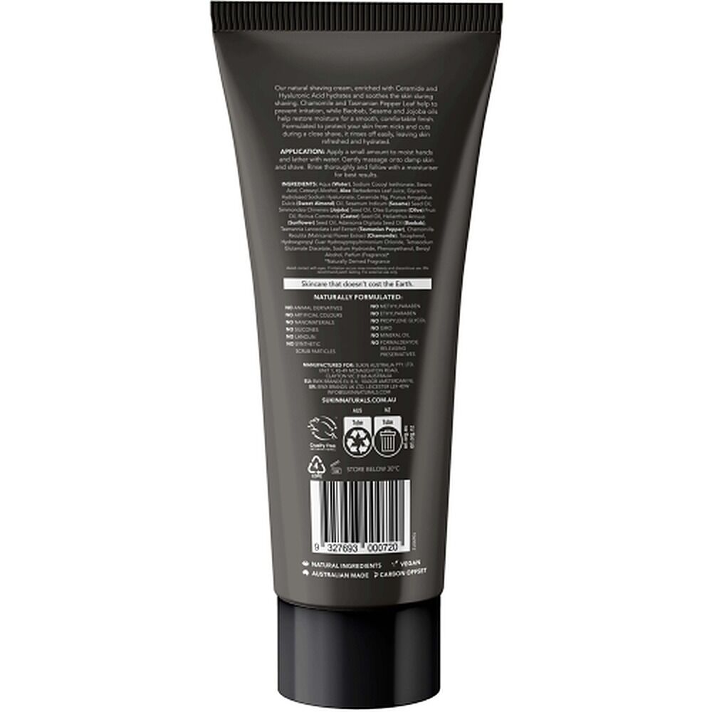 Sukin Men's Shaving Cream 200mL x 6