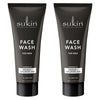 Sukin Men's Face Wash 125mL x 6 Bundle of 2