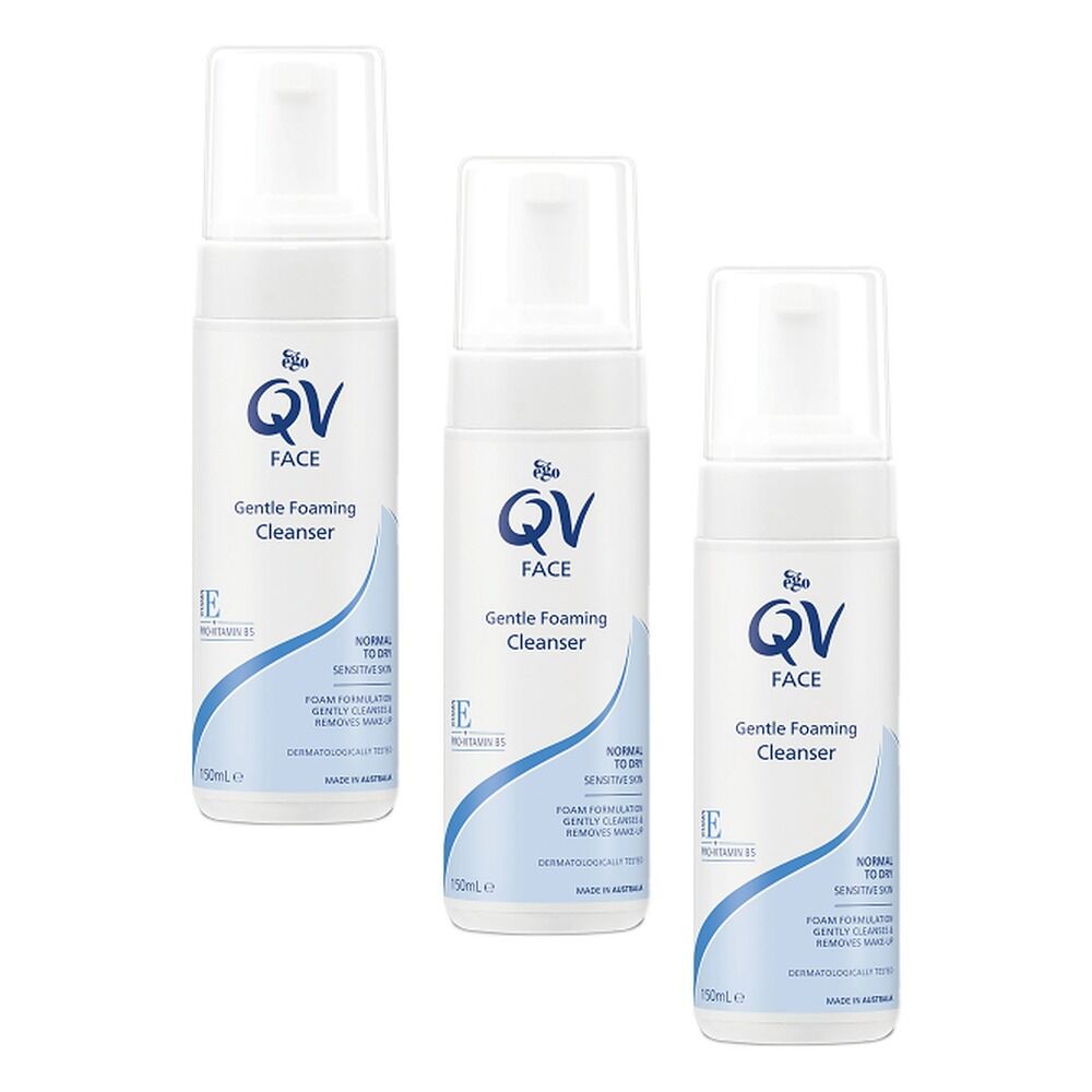 Ego Gentle Foaming Facial Cleanser 150mL Pack of 3