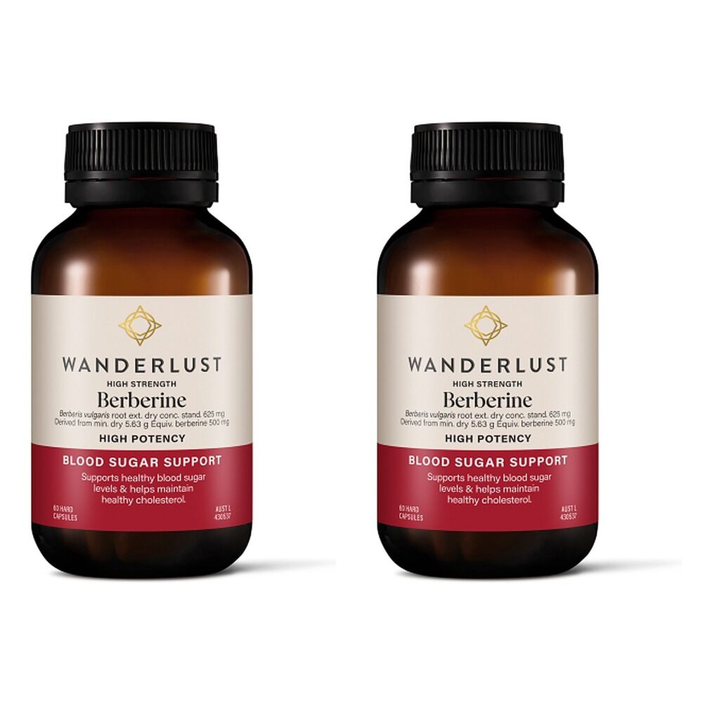 Wanderlust High Strength Berberine 60 Capsules Pack of 2