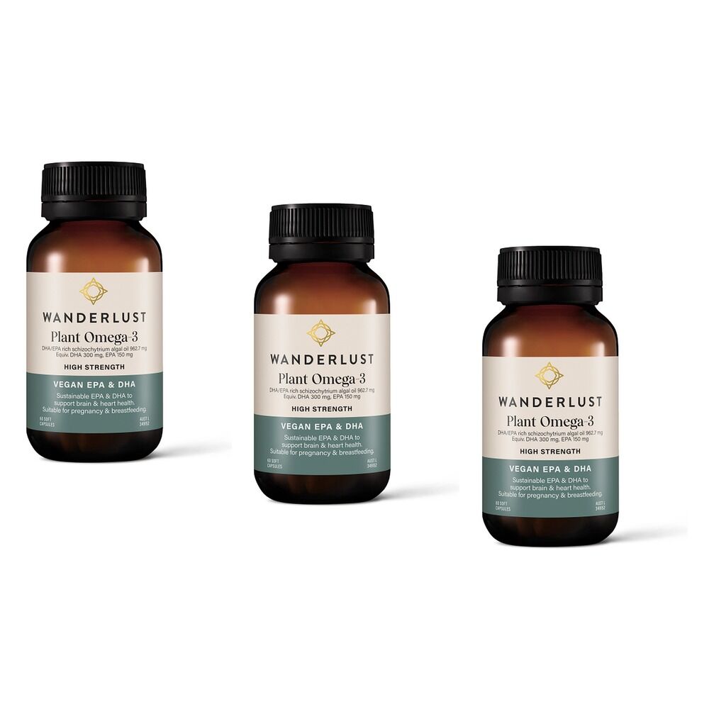 Wanderlust Plant Omega 60 Capsules Pack of 3