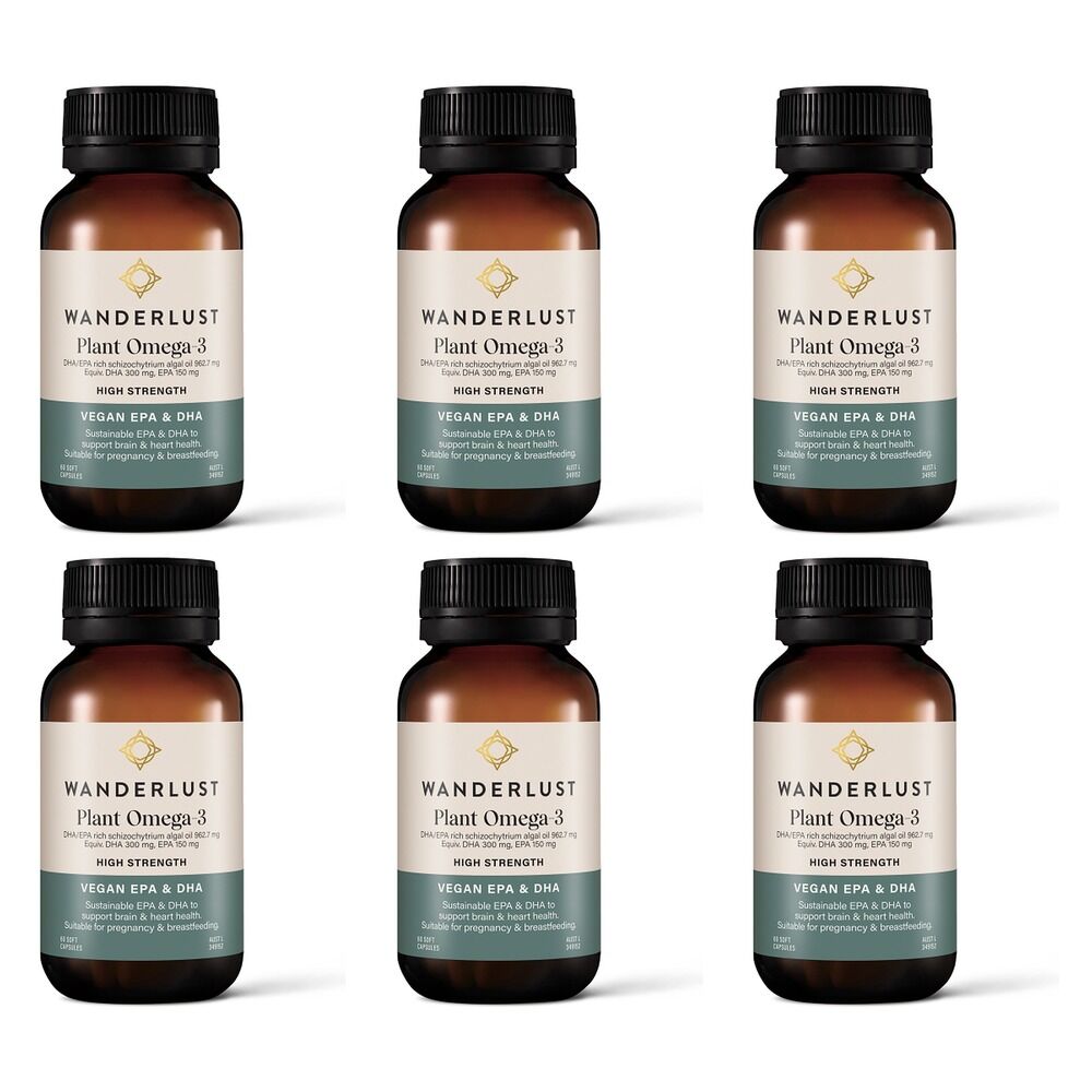 Wanderlust Plant Omega 60 Capsules Pack of 6