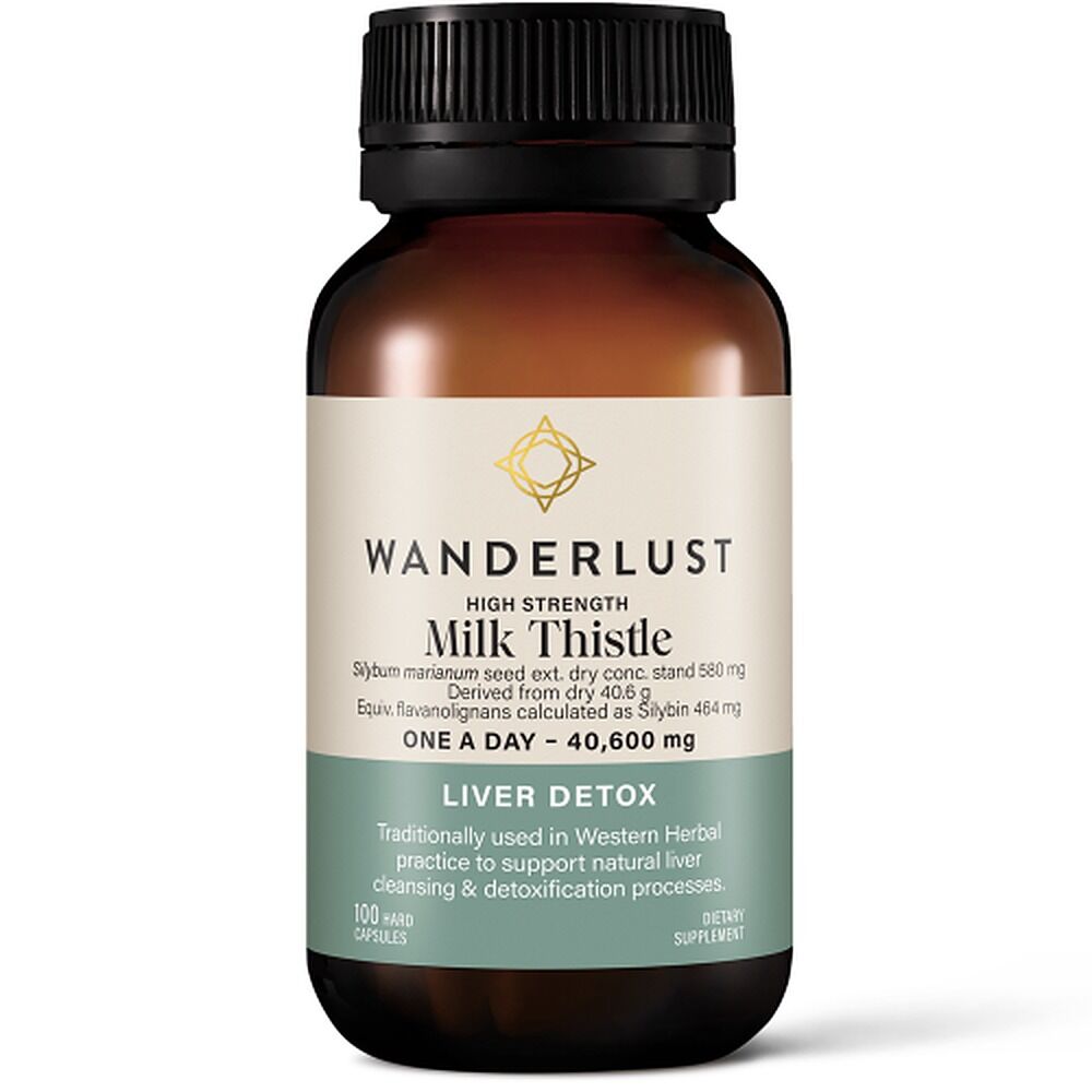 Wanderlust High Strength Milk Thistle 100 Capsules