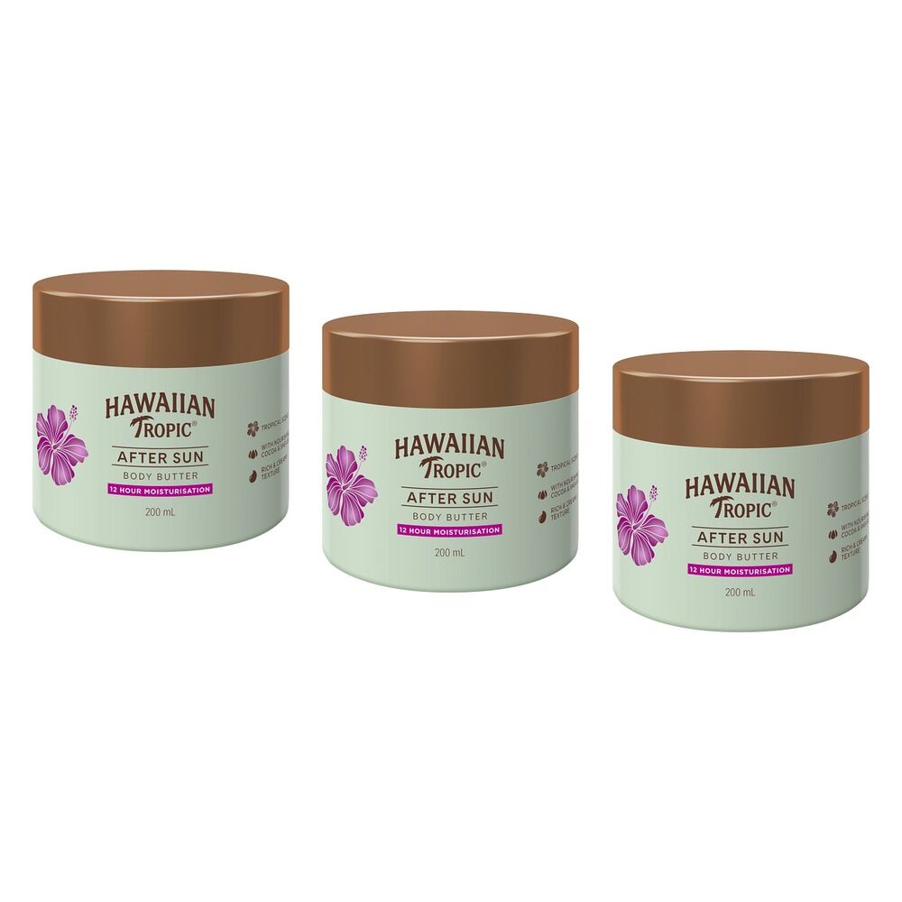 Hawaiian Tropic Aftersun Body Butter 200mL Pack of 3