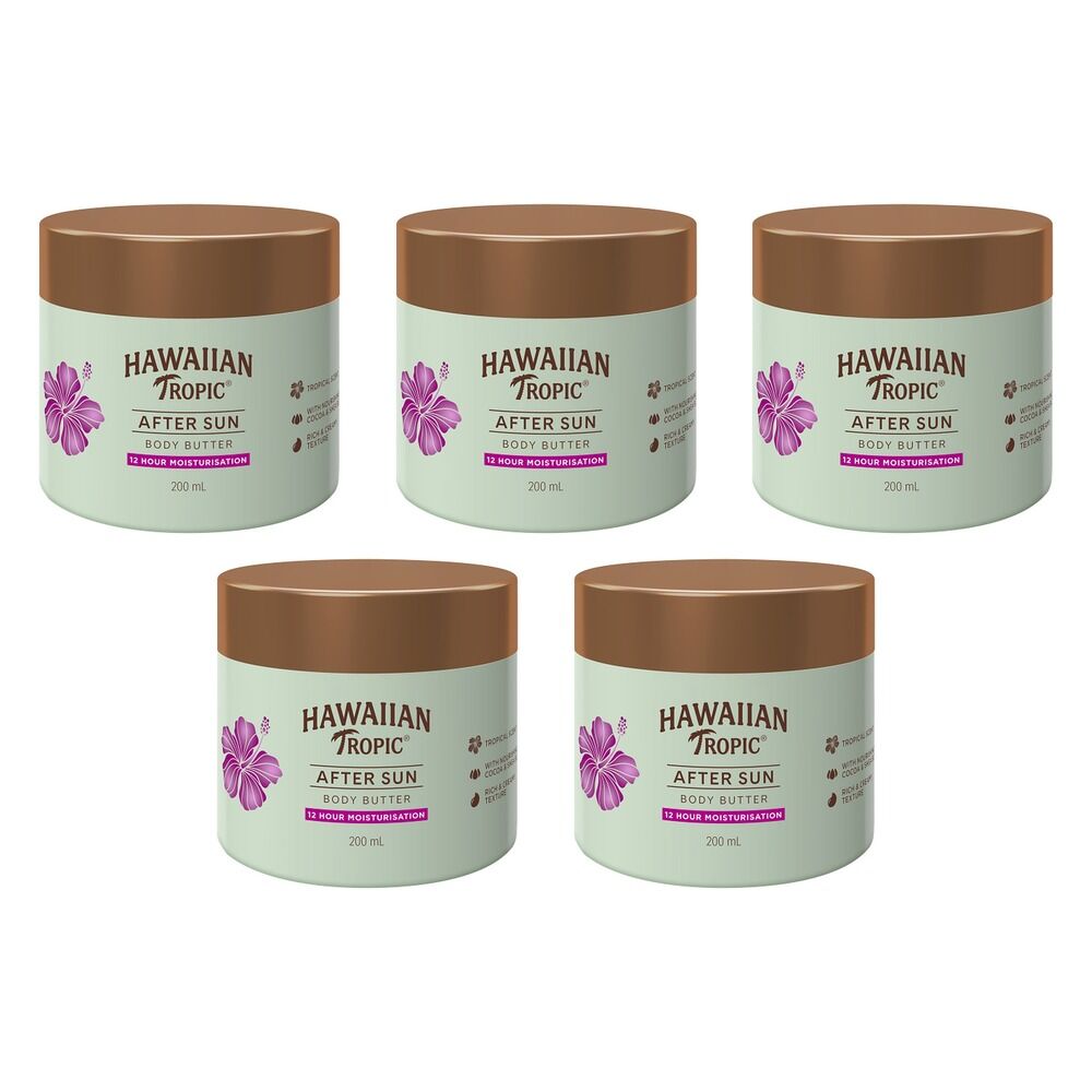 Hawaiian Tropic Aftersun Body Butter 200mL Pack of 5