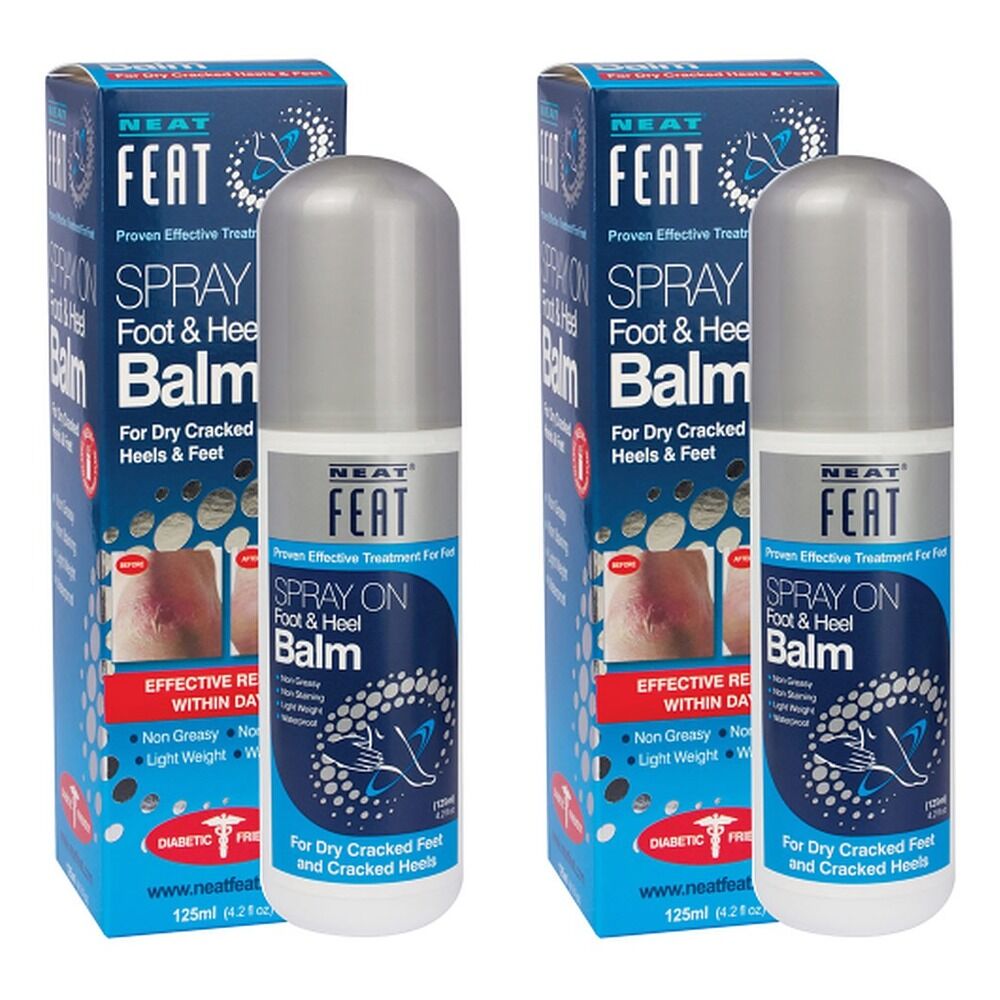 Neat Feat Foot & Heel Balm Spray 125mL Pack of 2