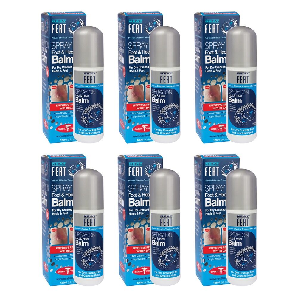 Neat Feat Foot & Heel Balm Spray 125mL Pack of 6
