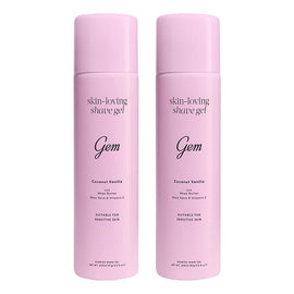Gem Skin-Loving Shave Gel Coconut Vanilla 195g Pack of 2