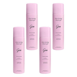 Gem Skin-Loving Shave Gel Coconut Vanilla 195g Pack of 4