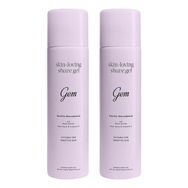 Gem Skin-Loving Shaving Gel Vanilla Macadamia 195g Pack of 2