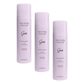 Gem Skin-Loving Shaving Gel Vanilla Macadamia 195g Pack of 3