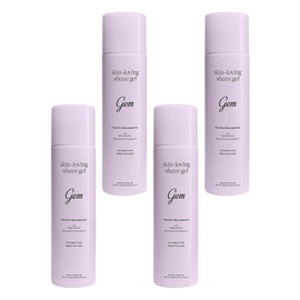 Gem Skin-Loving Shaving Gel Vanilla Macadamia 195g Pack of 4