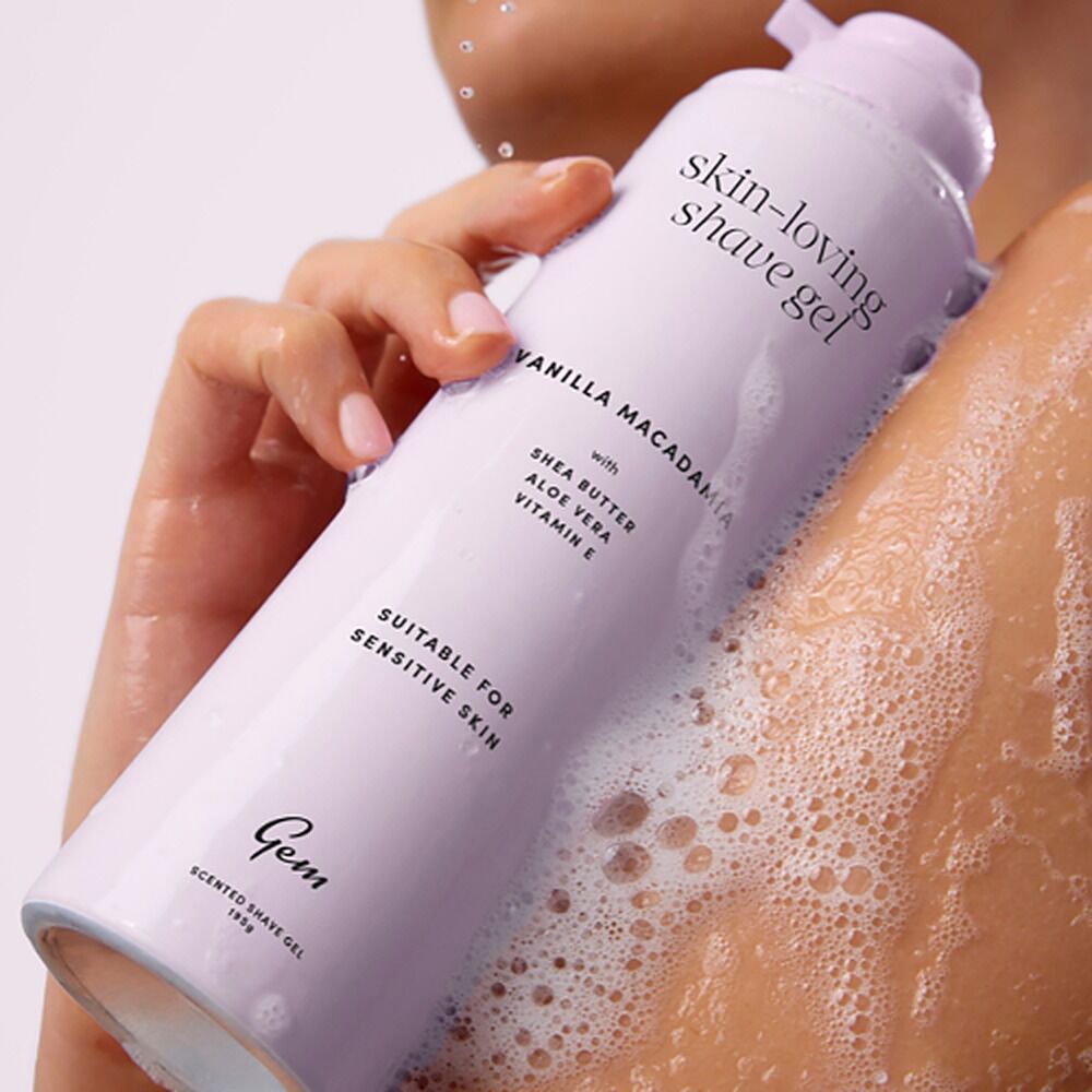 Gem Skin-Loving Shaving Gel Vanilla Macadamia 195g