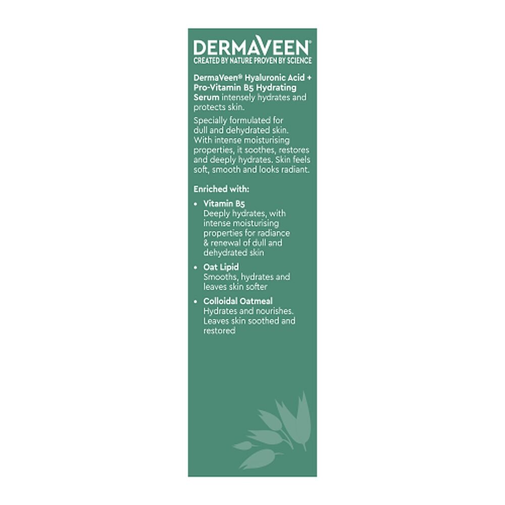 DermaVeen Hyaluronic Acid + Pro-Vitamin B5 Hydrating Serum 30mL