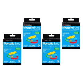 Mozziegear Adults Mosquito Band 10 Pack Bundle of 4
