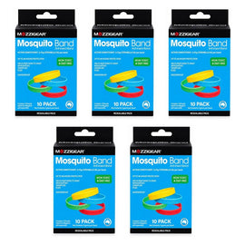 Mozziegear Adults Mosquito Band 10 Pack Bundle of 5
