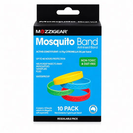Mozziegear Adults Mosquito Band 10 Pack