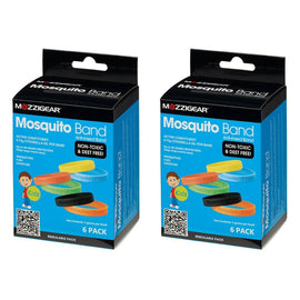 Mozziegear Kids Mosquito Band 6 Pack Bundle of 2