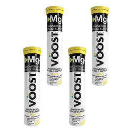VOOST Magnesium + Muscle Support Lemon Twenty Effervescent Tablets Pack of 4
