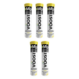 VOOST Magnesium + Muscle Support Lemon Twenty Effervescent Tablets Pack of 5